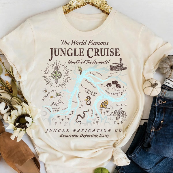 Disney Jungle Cruise World Famous Excursions Departing Daily T-Shirt, Magic Kingdom, Walt Disney World, Disneyland Family Matching Shirts