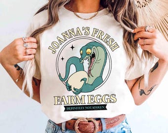 Camiseta de Joanna de Disney Rescuers Down Under, camiseta de huevos frescos de granja de Joanna de Disney, camiseta de vacaciones en Disneyland 2026, camiseta de viaje familiar a Disney