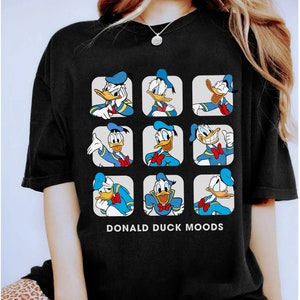 Disney Donald Duck Moods Shirt, Cute Mickey and Friends Vintage Shirt, Disneyland Family Matching Shirt, Magic Kingdom Tee, Epcot Theme Park