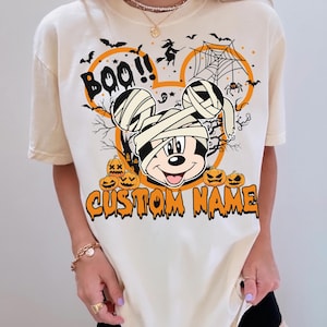 Customized Disney All Characters Halloween Shirt, Mickey & Friends Toy Story 5 Stitch Star War Marvel Halloween Tee, Mickey's Not So Scary image 12