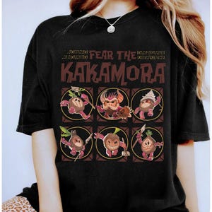 Disney Moana Fear The Kakamora Tiki Style Group Portrait Shirt, Funny Kakamora Coconut Shirt, Disneyland Vacation Family Matching Shirt image 3