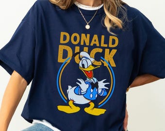 Disney Donald Duck Cute Face Shirt, Donald Duck Vintage Shirt, Disneyland Family Matching Shirt, Magic Kingdom, WDW Epcot Theme Park Shirt