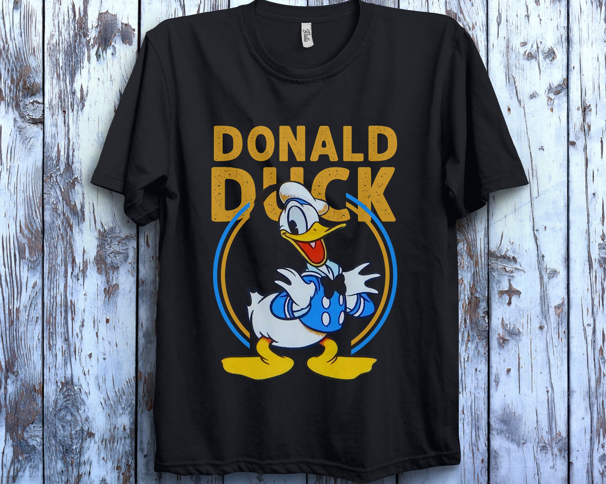 Discover Donald Duck Cute Face Disney Duck Happy Vintage Unisex Gift T-Shirt Shirt Gift For Men Women Hoodie Sweatshirt Kid T-Shirt