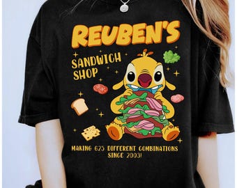 Disney Lilo and Stitch Reuben Shirt, Reuben’s Sandwich Shop Tee, Making 625 Combinations Since 2003 Shirt, WDW Disneyland Trip Shirt