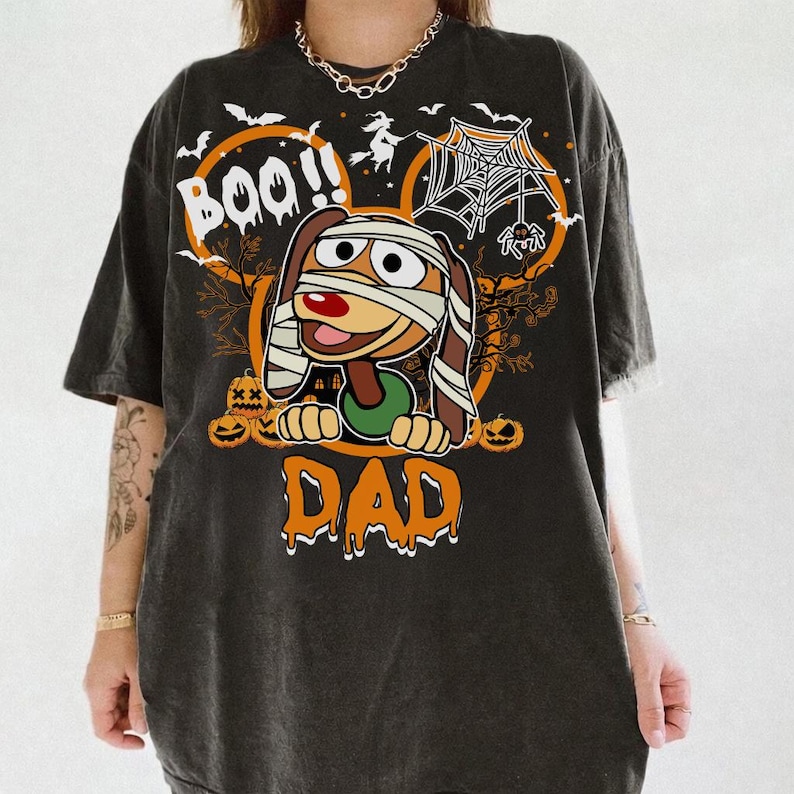 Customized Disney All Characters Halloween Shirt, Mickey & Friends Toy Story 5 Stitch Star War Marvel Halloween Tee, Mickey's Not So Scary image 13