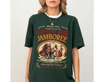 レトロなカントリーベア・ジャンボリーTシャツ、グリズリーホール