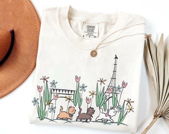 Camiseta de Los Aristogatos de Disney, camiseta de los gatos de Marie Toulouse Berlioz, camiseta de los gatos de París, camiseta de gatitos adorables, camisetas familiares a juego de Disneyland