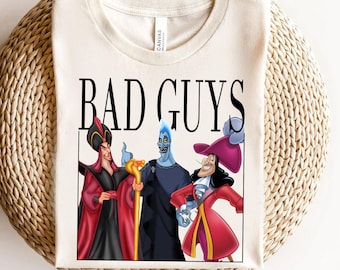 Camiseta Disney Hook Hades Jafar Bad Guys, Camiseta Disney Villains Squad, Camiseta Disney Family Match, Conjuntos para viaje a WDW Disneyland
