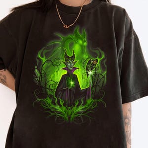 Disney Sleeping Beauty Dark Detailed Maleficent Shirt, Disney Villains Tee, Disney Family Matching Shirt, Disneyland Trip Outfits