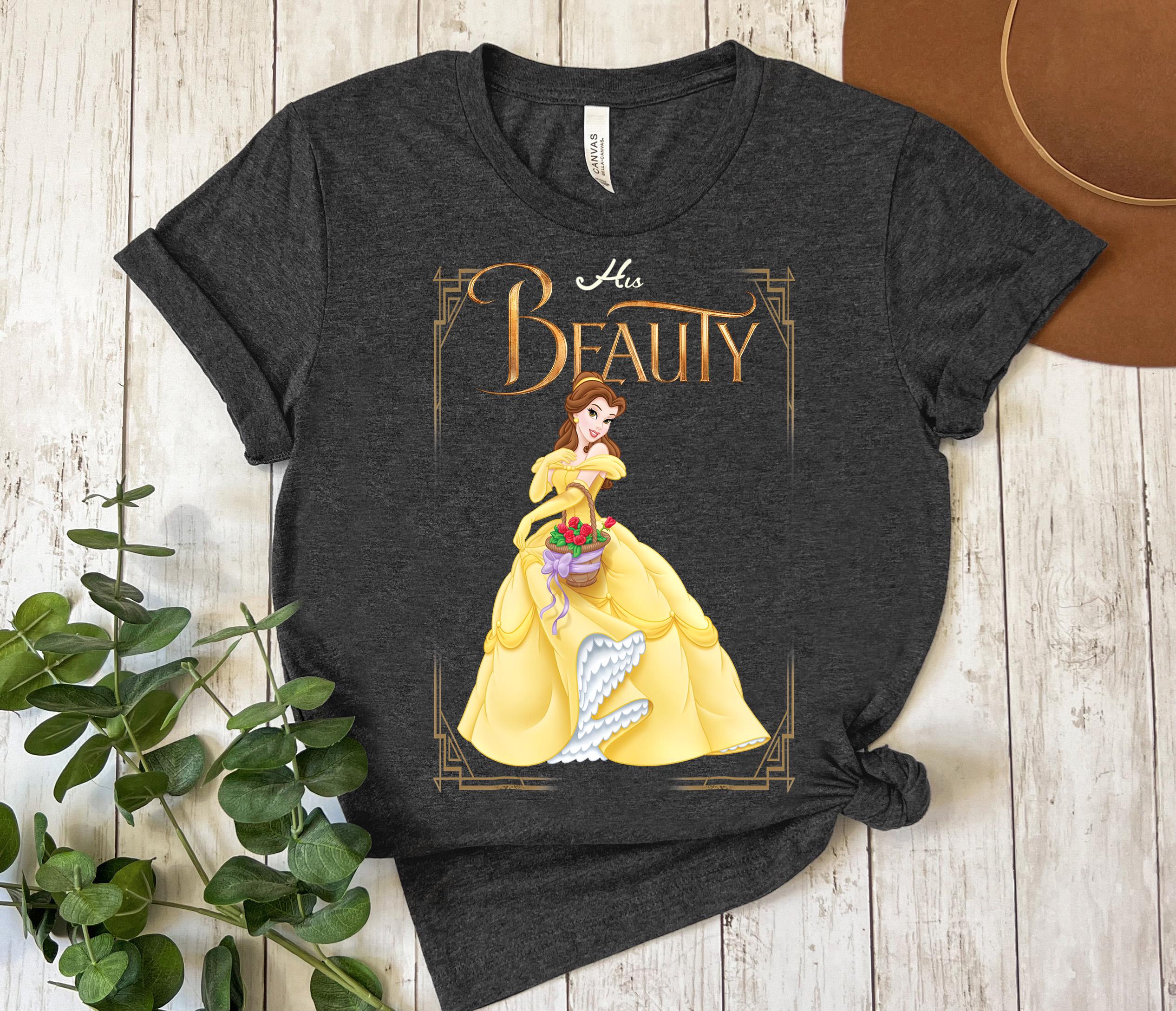 Disney Beauty and the Beast Her Beast His Beauty Belle Graphic