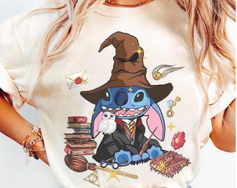 Disney Stitch Witch Shirt, Stitch Wizard Shirt, Stitch Witch Halloween Tee, Disney Stitch Halloween Pumpkin Shirt, Disneyland Halloween Trip