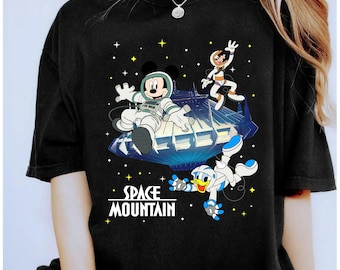Vintage Space Mountain Shirt, Disney Maus und Freunde Weltraum Shirt, Disney Space Shirt, Disneyland Familie Passendes T-Shirt