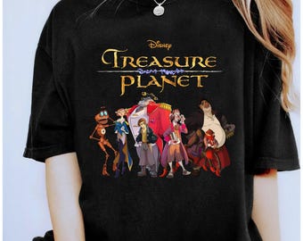 Disney Treasure Planet Vintage Movie Poster Shirt, Treasure Planet Group Shot Tee, Disney Group Matching Shirts, Magic Kingdom Shirt