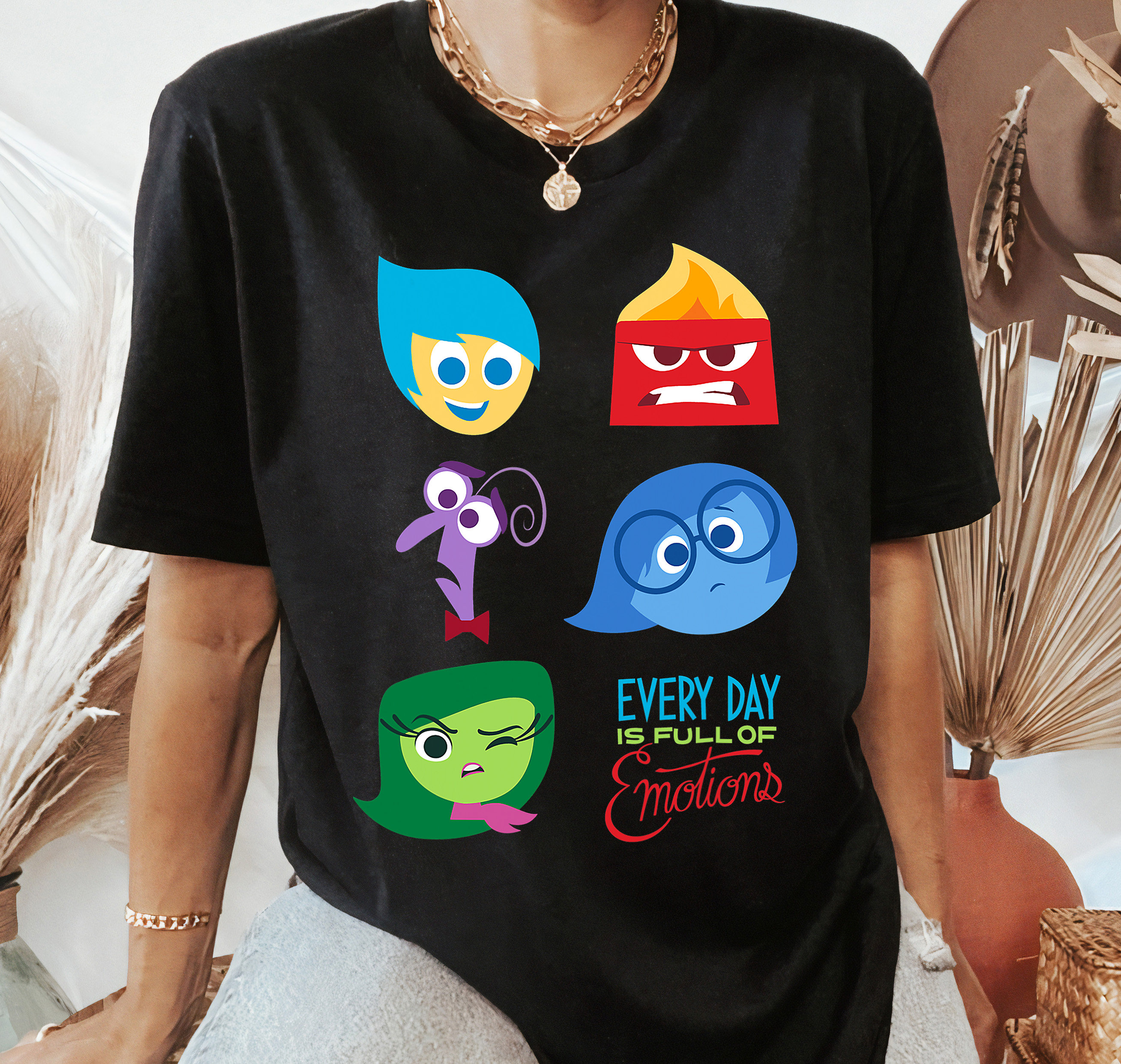 Disney Pixar Inside Out Joy Face Halloween T-Shirt copy - Inspire Uplift