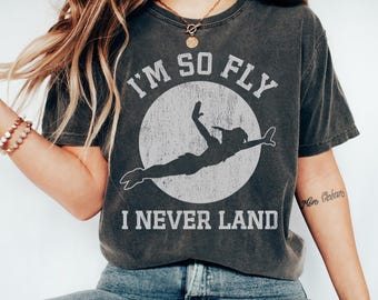 Camiseta de Disney Peter Pan "Soy tan genial en Nunca Jamás", Camiseta vintage de Peter Pan, Camisetas a juego para la familia Disney, Camiseta de WDW, Conjuntos para un viaje a Disneyland