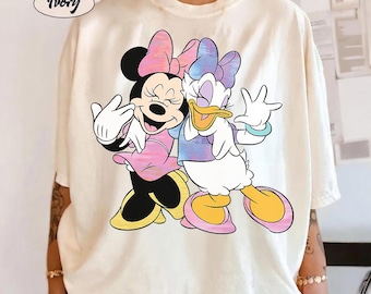 Disney Minnie Mouse And Daisy Duck Funny Best Friends Vintage Shirt, Disney Bestie Tee, Disneyland Family Matching Shirt, Epcot Park Shirt