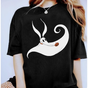 Disney Halloween The Nightmare Before Christmas Zero T-Shirt, Zero Dog Pumpkin Shirt, Disney Nightmare Halloween Tee, Spooky Season Shirt image 1