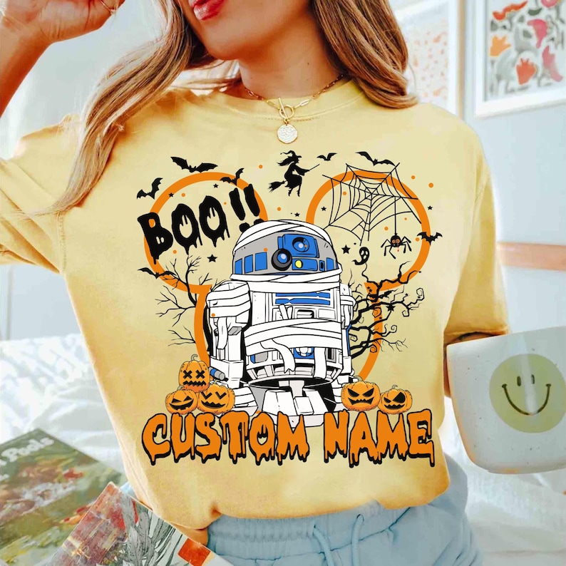 Customized Disney All Characters Halloween Shirt, Mickey & Friends Toy Story 5 Stitch Star War Marvel Halloween Tee, Mickey's Not So Scary image 15