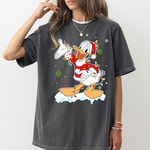 Disney Donald Duck Christmas Lights Snowflake Shirt, Mickey and Friends Merry Christmas Shirt, Disneyland Matching Christmas Group Shirts