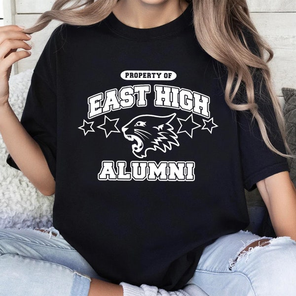 Disney High School Musical The Series East High Alumni Logo T-Shirt, Magic Kingdom, Walt Disney World, Disneyland Family Matching Shirts