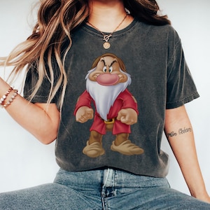 Disney Grumpy Dwarf Portrait Shirt, Snow White and Seven Dwarfs Shirt, Disney Family Matching Shirt, WDW Disneyland Trip Outfits