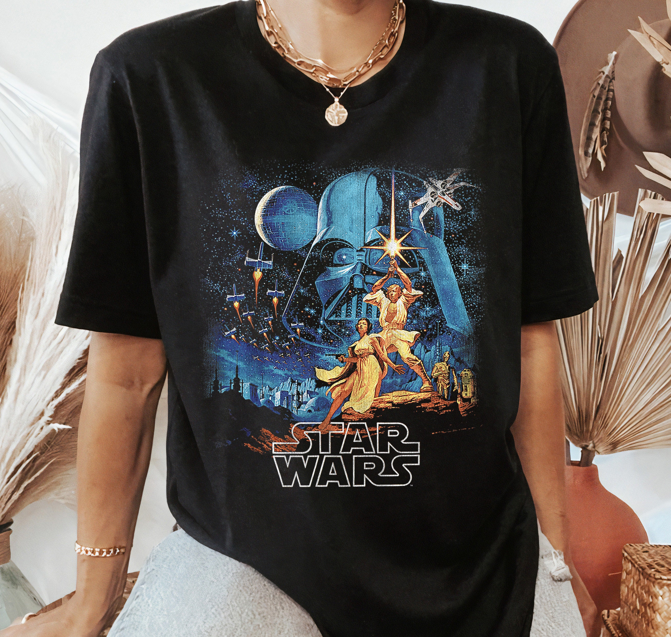 Star Wars A New Hope Camisa gráfica de póster vintage descolorida,  Celebración de Star Wars, Galaxy's Edge, Día de Star Wars, Camisa de Walt  Disney World - Etsy México, image size:2616x2484