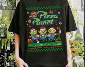 Disney Santa Aliens Ugly Christmas Sweater Shirt, Disney Pixar Toy Story Aliens Christmas Shirt, Disneyland Party, Merry Christmas Party