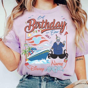 Camiseta personalizada de crucero de cumpleaños de Disney, camiseta de crucero de cumpleaños familiar de Mickey y sus amigos, camiseta de crucero de cumpleaños de Disney para niña, crucero familiar de cumpleaños de niño imagen 14