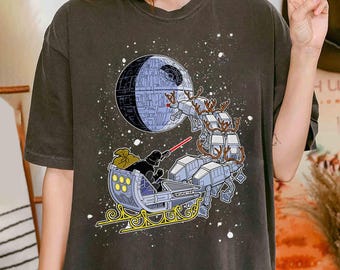 Star Wars Vader Open Sleigh Christmas Shirt, Star Wars Christmas Sweatshirt, Disneyland Christmas Matching Family Shirt, Christmas Squad Tee
