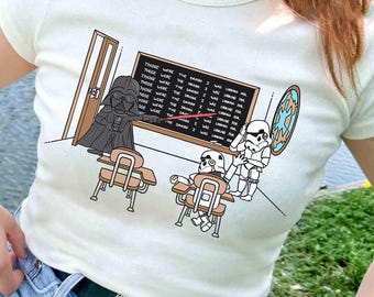 Star Wars Darth Vader Those Were The Droids Classroom Doodle Shirt, Star Wars Celebration, Galaxy's Edge, Disneyland Family Matching Shirt