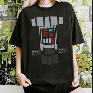 Halloween-T-shirt Darth Vader-kostuum Star Wars, Mickey's Not So Scary-feestcadeaus, Disney Trick or Treat, bijpassende shirt voor Halloween afbeelding 2