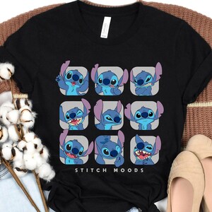 Disney Lilo and Stitch Cute Stitch Moods Shirt, Stitch Tee, Disney Family Matching Shirt, Walt Disney World Shirt, Disneyland Trip Outfits image 4