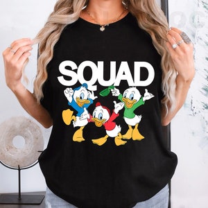 Camisa Disney DuckTales Huey, Dewey e Louie Disney Squad Friends, camisa combinando para a família Disneyland, Magic Kingdom, camisa Epcot Park