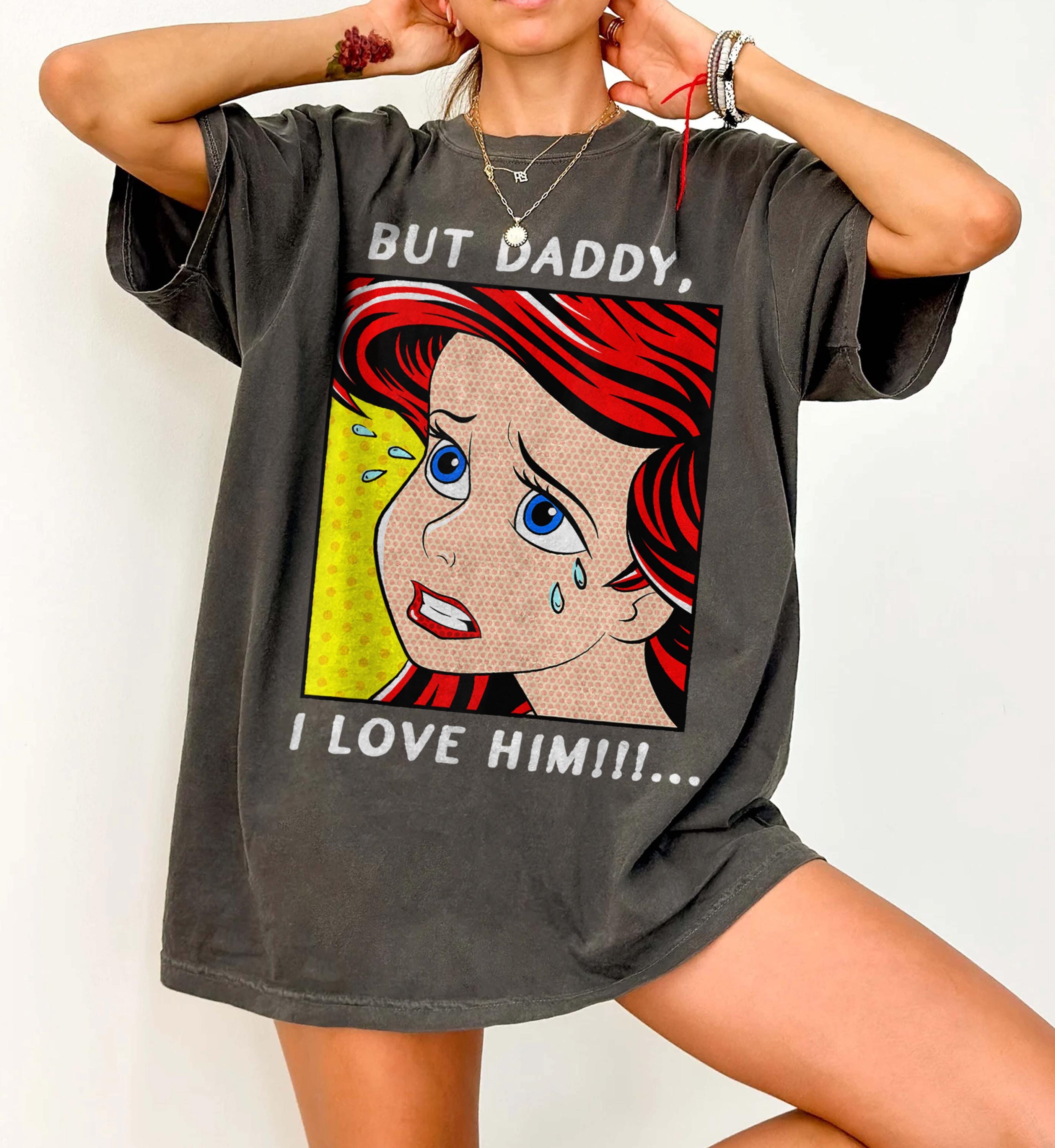 ディズニー アリエル 人魚だけどパパ大好きTシャツ、リトル