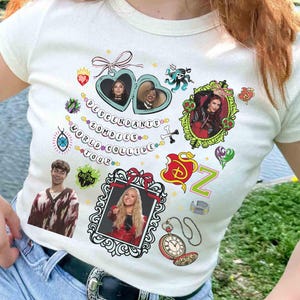 Disney Channel Coquette Bows Descendants Zombies World Tour, Disney The Rise Of Red Tee, Descendants Concert,Summer Music Festival 2025 Trip