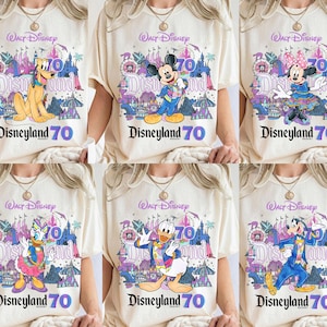 Disneyland 70th Anniversary Mickey and Friends Shirt, 70 Magical Years Shirt, Disneyland Resort T-Shirt, WDW Vacation Family Matching Shirt