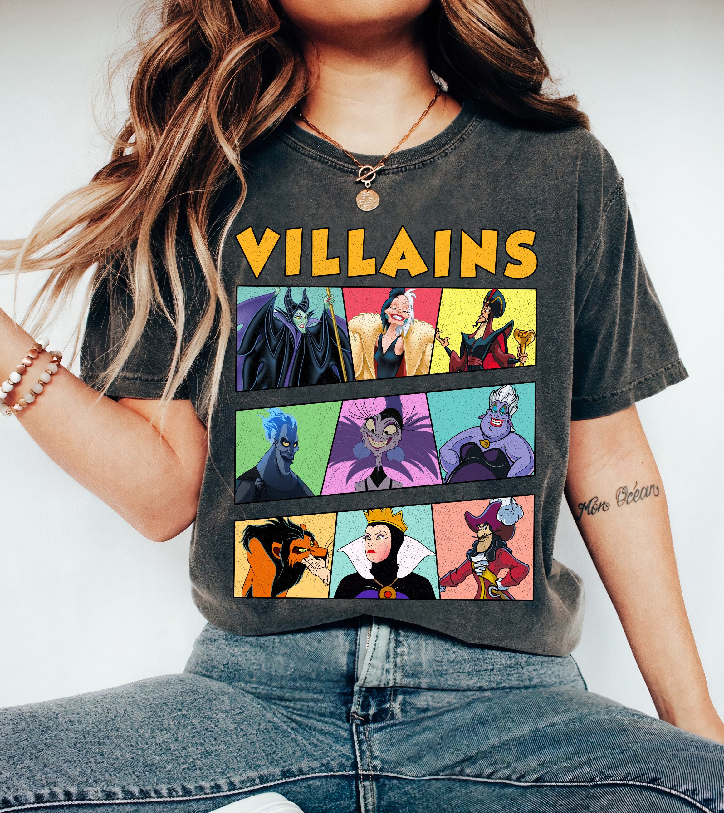 Disneyland Tshirts Villains Etsy UK