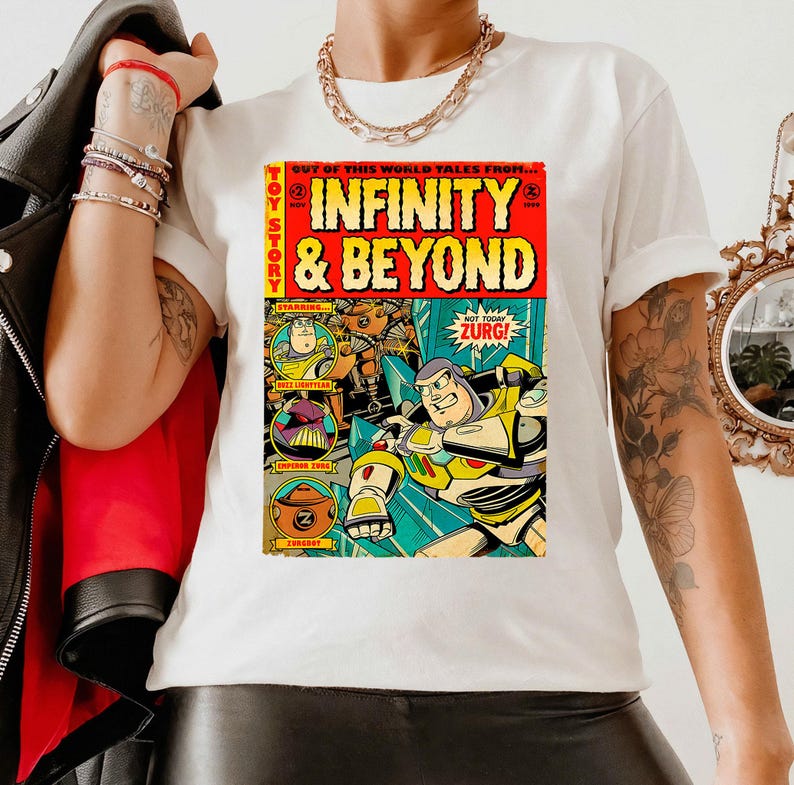 Disney Pixar Toy Story Buzz Lightyear Comic Retro Shirt, Disney Family Matching Shirt, Walt Disney World Shirt, Disneyland Trip Outfits image 3