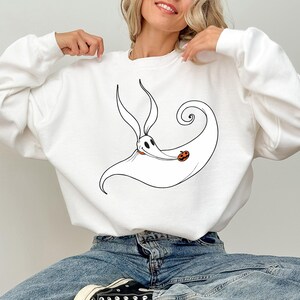 Disney Halloween The Nightmare Before Christmas Zero T-Shirt, Zero Dog Pumpkin Shirt, Disney Nightmare Halloween Tee, Spooky Season Shirt image 4