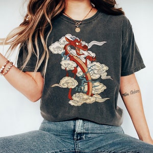Camiseta Disney Mushu Dragon Mulan, camiseta Mushu Portrait, camiseta a juego de Disney, camisa a juego de la familia Disney, trajes de viaje WDW Disneyland