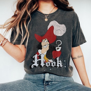 Disney Peter Pan Captain Hook Mischievous Smile Circle Logo Shirt, Disney Family Matching Shirt, Walt Disney World, Disneyland Trip Outfits