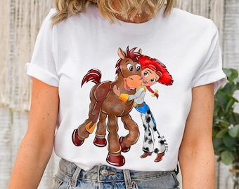 Retro Disney Toy Story Shirt, Toy Story Jessie and Bullseye Tee, Vintage Toy Story Tee,Disneyland Xmas Family Matching Shirts, Magic Kingdom