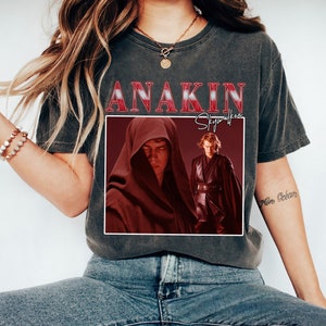 Star Wars Anakin Skywalker Portrait Poster Signature Graphic T-Shirt, Star Wars Celebration, Galaxy&#39;s Edge, Star Wars Day, WDW Shirt