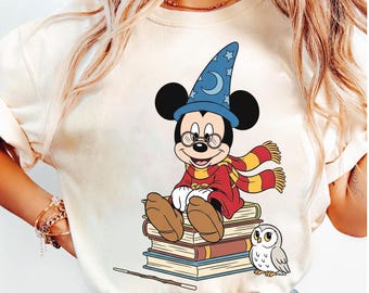Camiseta vintage de Mickey de Fantasía de Disney, camiseta de Mickey el Hechicero de Fantasía con globos, camiseta de Mickey del Universo Épico, camiseta de Halloween de Fantasía de Disney