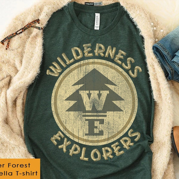 Disney Pixar Up Wilderness Explorer Badge Patch T-Shirt, Walt Disney World Tee, Disneyland Family Matching Shirts, Magic Kingdom