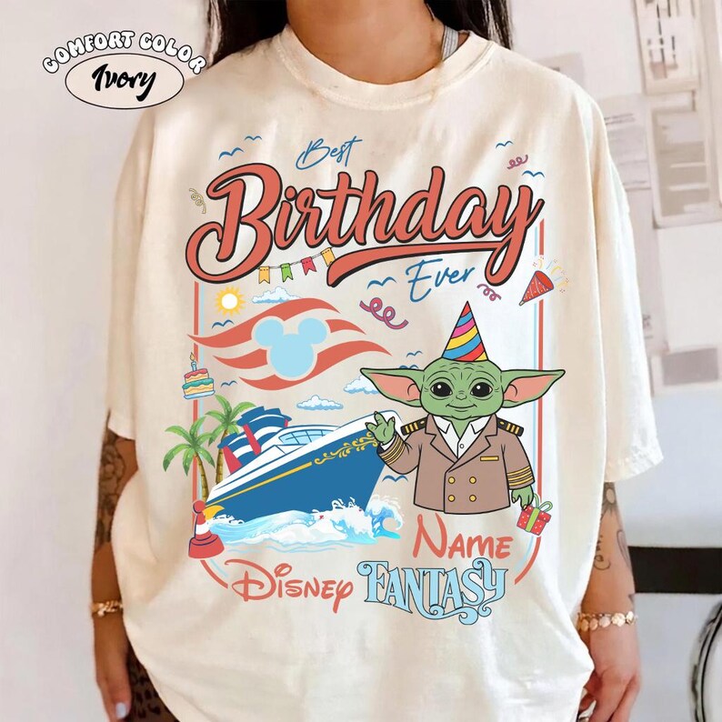 Camiseta personalizada de crucero de cumpleaños de Disney, camiseta de crucero de cumpleaños familiar de Mickey y sus amigos, camiseta de crucero de cumpleaños de Disney para niña, crucero familiar de cumpleaños de niño imagen 11