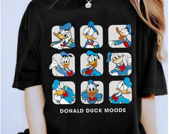 Disney Donald Duck Moods Shirt, Cute Mickey and Friends Vintage Shirt, Disneyland Family Matching Shirt, Magic Kingdom Tee, Epcot Theme Park