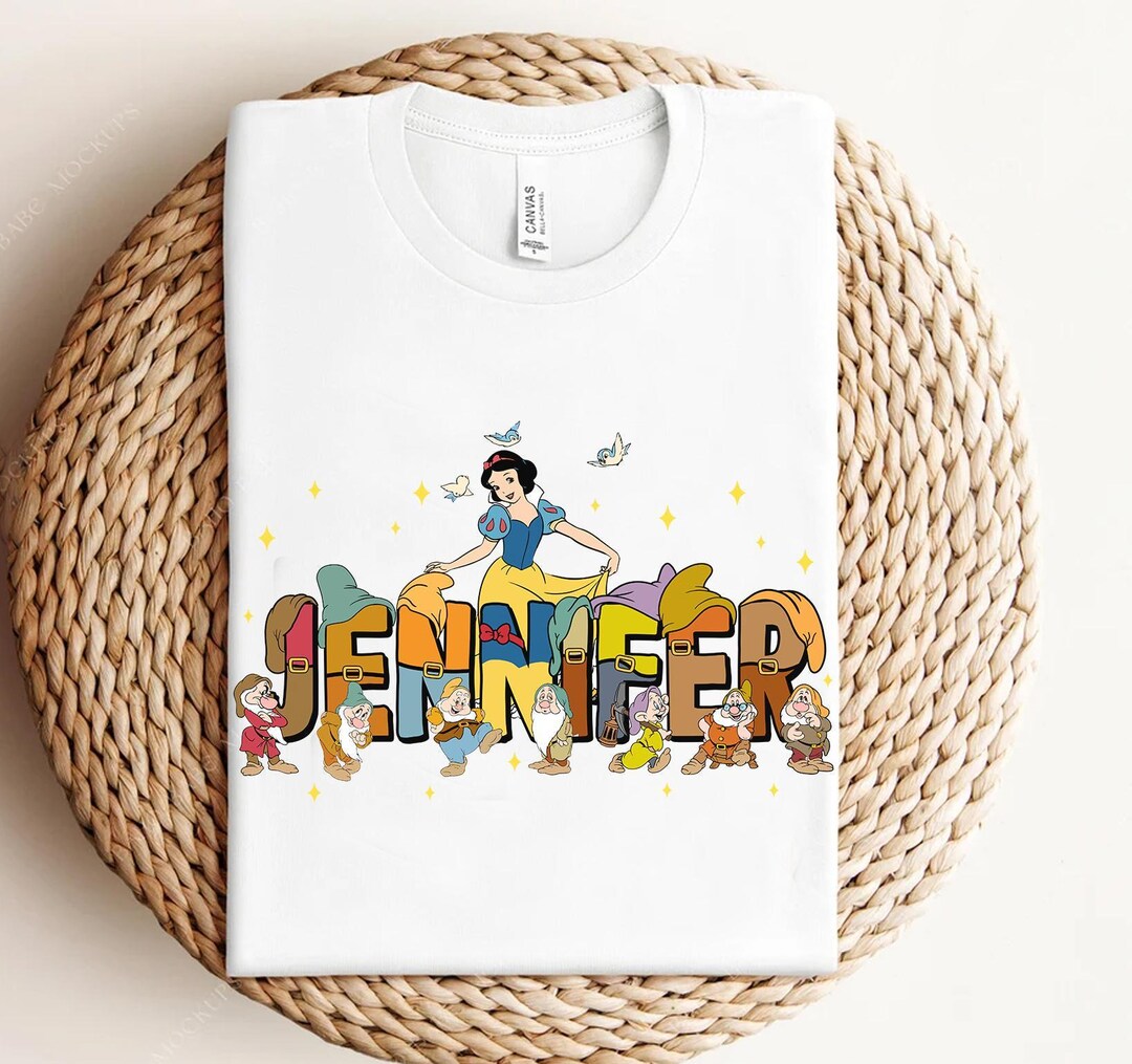 Custom Name Snow White and the Seven Dwarfs Shirt, Personalized Disney ...