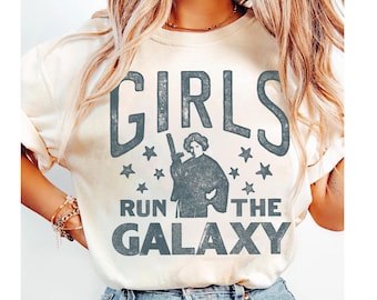 Camiseta de Star Wars Princesa Leia Girls Run The Galaxy Camiseta Pro Choice Derechos de la Mujer Star Wars Celebration, Galaxy's Edge, Día de Star Wars