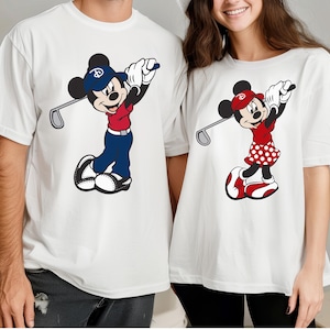 Disney Mickey Mouse Golf Funny Mickey Minnie Golfer Shirt, Disneyland Family Matching Shirt, Magic Kingdom Tee, WDW Epcot Theme Park Shirt